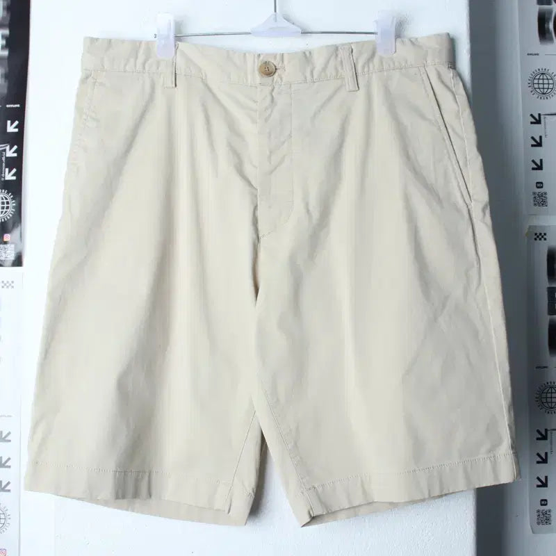 [BUNJANG] Beanpole Chino Shorts Beige / (L) 빈폴 반바지 팬츠 베이지 치노 아메카지-25A1