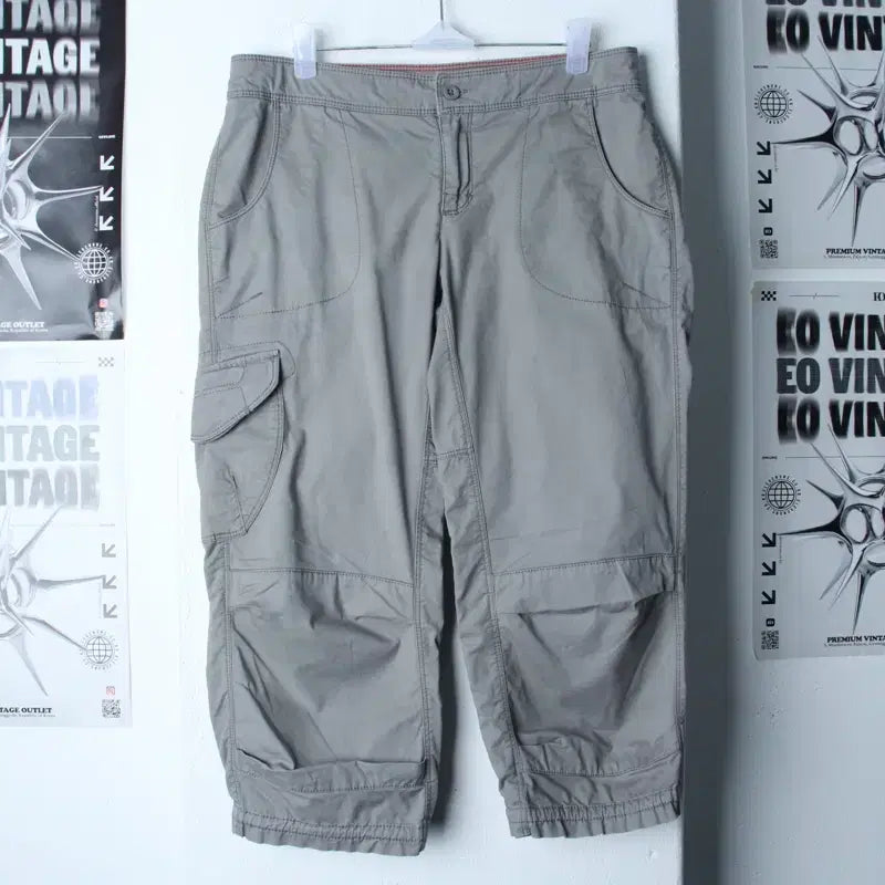 [BUNJANG] The North Face 7-Part Charcoal Cotton Shorts / W(L) 노스페이스 반바지 팬츠 7부 차콜 면-25A5