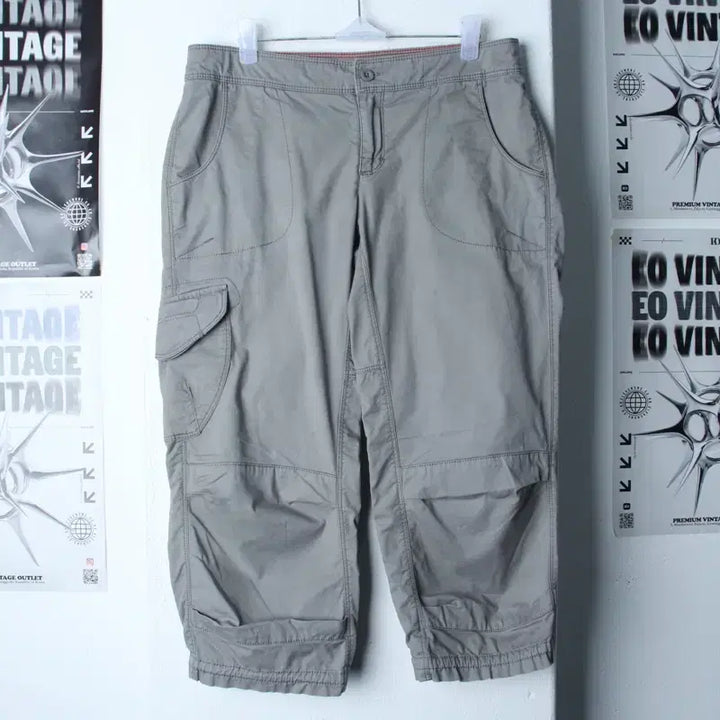 [BUNJANG] The North Face 7-Part Charcoal Cotton Shorts / W(L) 노스페이스 반바지 팬츠 7부 차콜 면-25A5