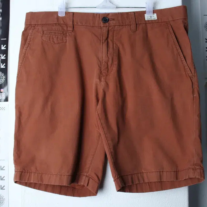 [BUNJANG] Tommy Hilfiger Big Size Shorts Pants (2XL-3XL) - Brown / (2XL-3XL) 타미힐피거 반바지 팬츠 빅사이즈 브라운-25A7