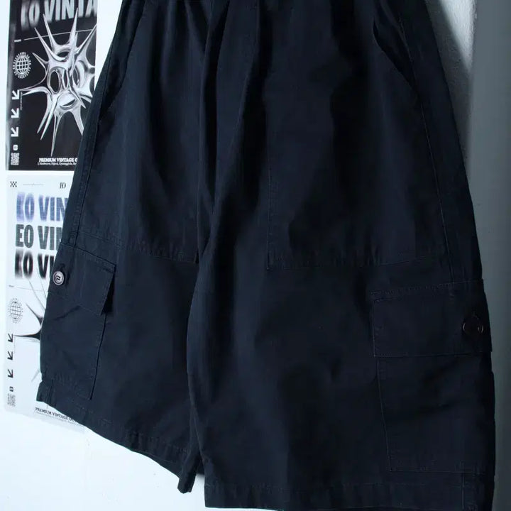 [BUNJANG] Havehad Banding Shorts Pants Navy Amekaji (XS-S) / (XS-S) 해브해드 반바지 팬츠 밴딩 네이비 아메카지-25AE