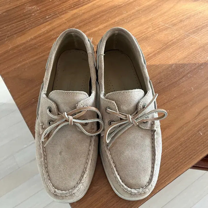 [BUNJANG] Sebago Suede Boat Shoes Beige / 세바고 스웨이드 보트 슈즈 베이지