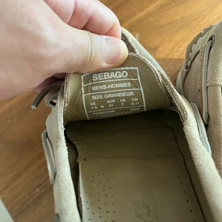 [BUNJANG] Sebago Suede Boat Shoes Beige / 세바고 스웨이드 보트 슈즈 베이지
