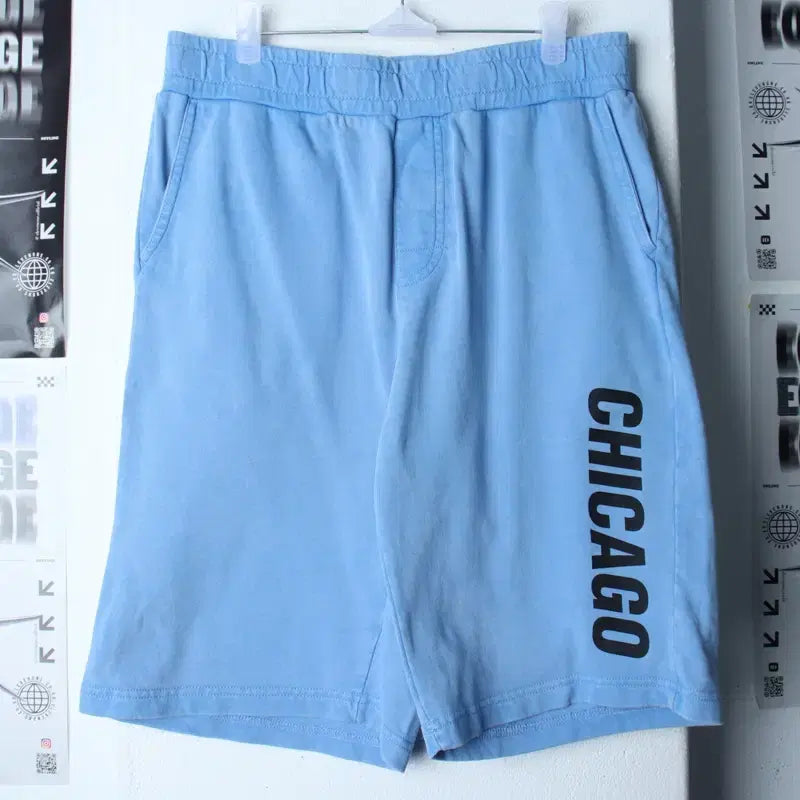 [BUNJANG] Chicago Bulls Pigment Blue NBA Shorts / (M) NBA 엔비에이 반바지 팬츠 시카고불스 피그먼트 블루-25BB