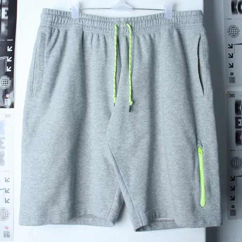 [BUNJANG] Nike Big Size Banding Shorts Gray Old School 2XL / (2XL) 나이키 반바지 팬츠 빅사이즈 밴딩 그레이 올드스쿨-25BF