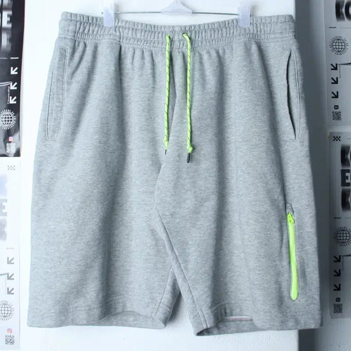 [BUNJANG] Nike Big Size Banding Shorts Gray Old School 2XL / (2XL) 나이키 반바지 팬츠 빅사이즈 밴딩 그레이 올드스쿨-25BF