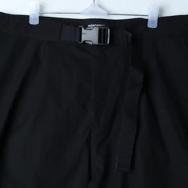 [BUNJANG] Marcio Diego Belted Shorts Black (XL-2XL) / (XL-2XL) 마르시오 디에고 반바지 팬츠 벨티드 블랙-25C7