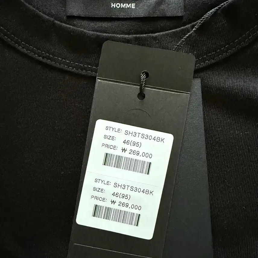 [BUNJANG] Songzio Asymmetric Autograph T-shirt Black - Size 46 / 송지오 어시메트릭 티셔츠 블랙 - 46 사이즈