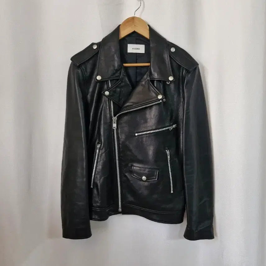 [BUNJANG] Insilence Black Lambskin Rider Jacket / 인사일런스 블랙 양가죽 라이더 자켓