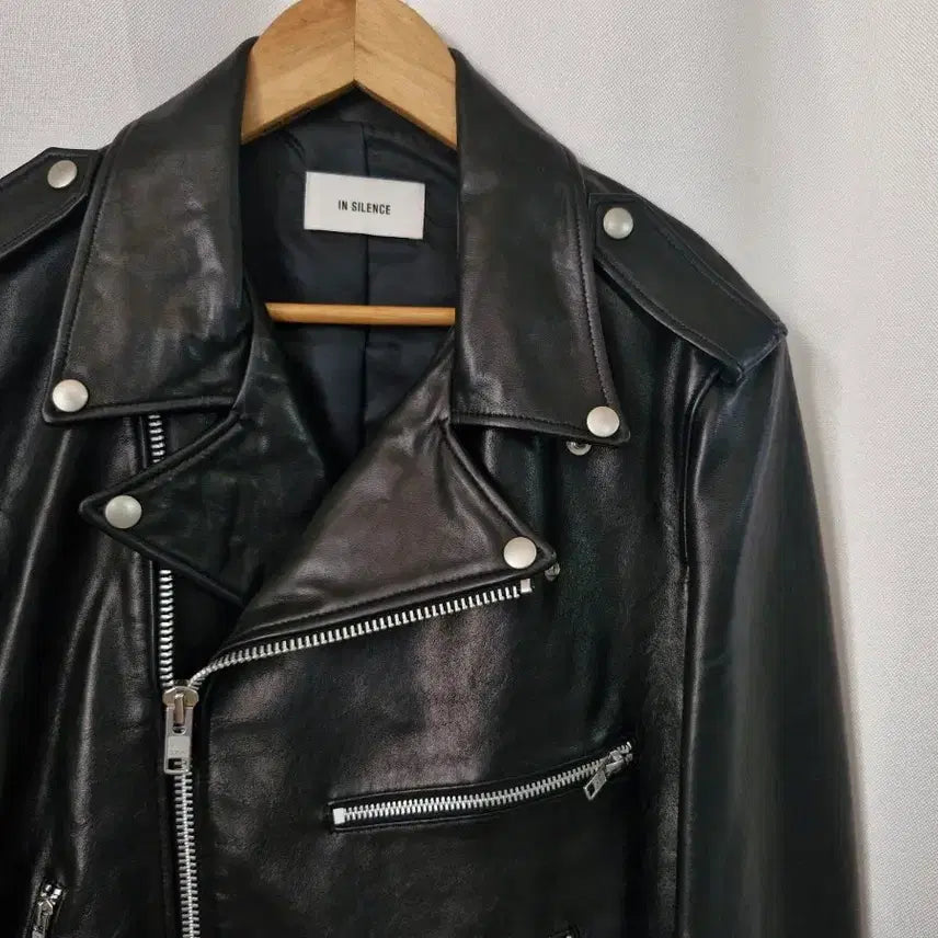 [BUNJANG] Insilence Black Lambskin Rider Jacket / 인사일런스 블랙 양가죽 라이더 자켓