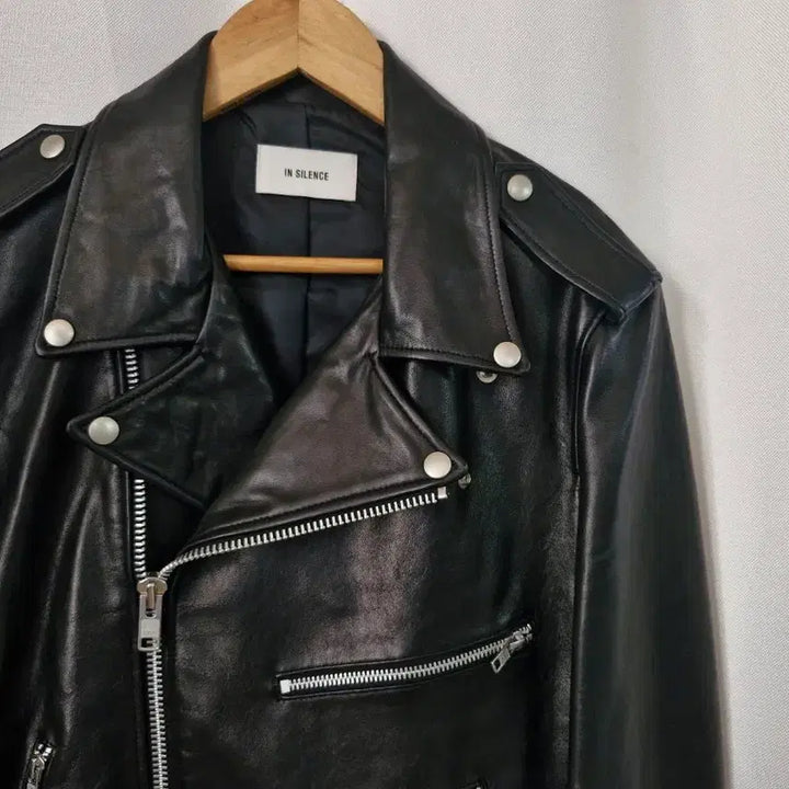 [BUNJANG] Insilence Black Lambskin Rider Jacket / 인사일런스 블랙 양가죽 라이더 자켓