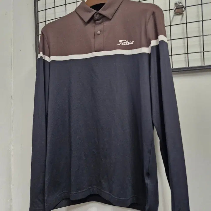 [SOLD OUT] 100L 타이틀리스트 기능성 긴팔 카라 티셔츠.