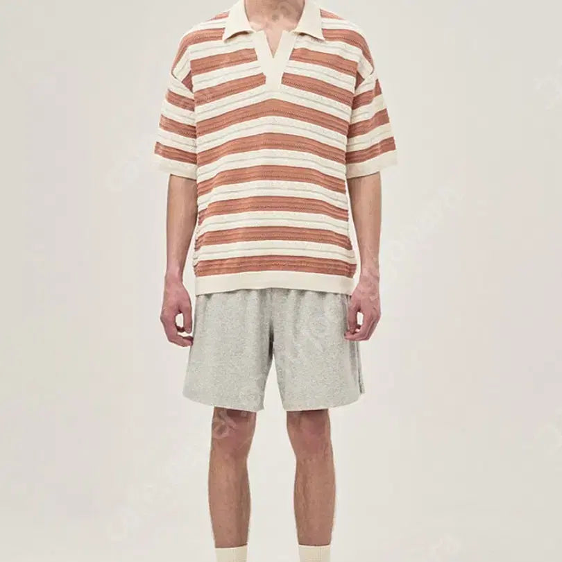 [BUNJANG] TIME 2023 Notch Neck Knit Short Sleeve Size 105 / 한섬 타임 2023 노치넥  니트 반팔 105사이즈
