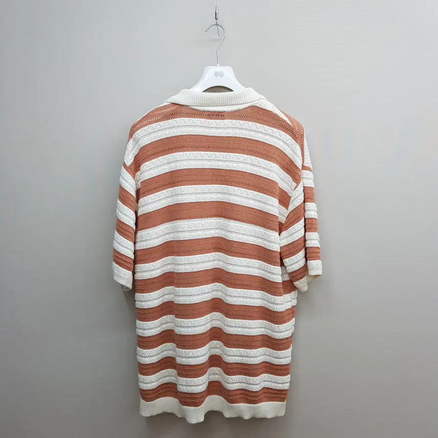 [BUNJANG] TIME 2023 Notch Neck Knit Short Sleeve Size 105 / 한섬 타임 2023 노치넥  니트 반팔 105사이즈