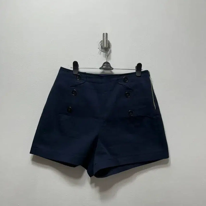 [BUNJANG] DEUEL Navy Button Detail Shorts / 듀엘 네이비 버튼 장식 반바지 숏팬츠 66