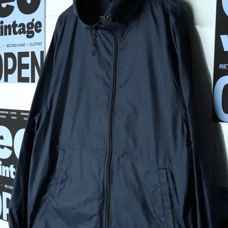 [BUNJANG] Gap Full Zip Windbreaker Jacket Navy Lightweight / (L-2XL) 갭 집업 바람막이 점퍼자켓 네이비 경량 운동-18623