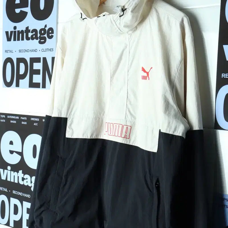 [BUNJANG] Puma Zip-Up Windbreaker Anorak Jacket Y2K Style / (L-XL) 퓨마 집업 바람막이 점퍼자켓 아노락 Y2K 유행-18629