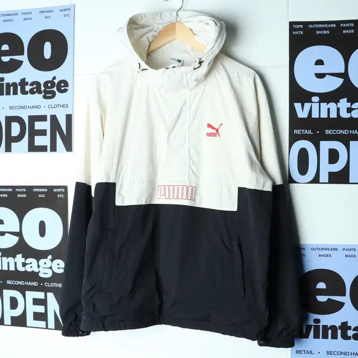 [BUNJANG] Puma Zip-Up Windbreaker Anorak Jacket Y2K Style / (L-XL) 퓨마 집업 바람막이 점퍼자켓 아노락 Y2K 유행-18629