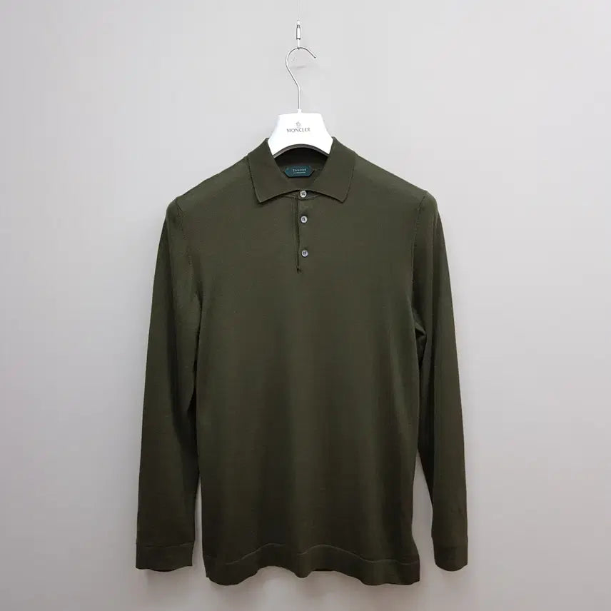 [BUNJANG] Zanone Cashmere Silk Knit Polo Shirt Size 50 / 자노네(ZANONE)  캐시미어 실크 니트 카라 긴팔 50사이즈