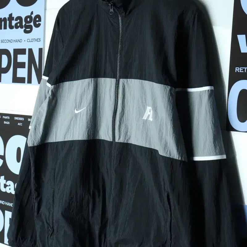 [BUNJANG] Nike Zip-Up Windbreaker Jacket (XL-2XL) / (XL-2XL) 나이키 집업 바람막이 점퍼자켓 우븐 빅사이즈-1862B