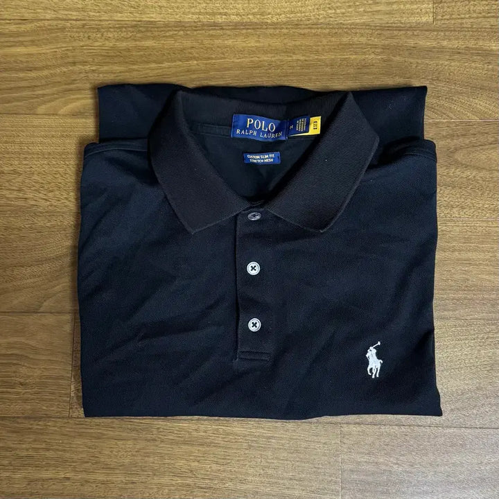 [BUNJANG] Polo Ralph Lauren Custom Slim Fit Stretch Mesh Polo Shirt Black M / 폴로 커스텀슬림핏 스트레치 메시 폴로셔츠 블랙 M
