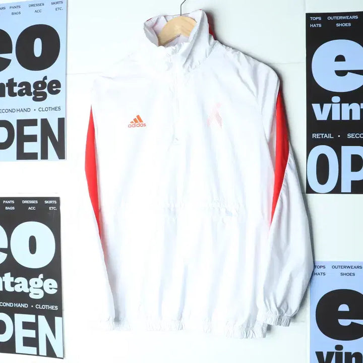 [BUNJANG] Adidas Windbreaker Zip-Up Jacket Anorak (New Model) / W(S-M) 아디다스 집업 바람막이 점퍼자켓 아노락 신형-18632