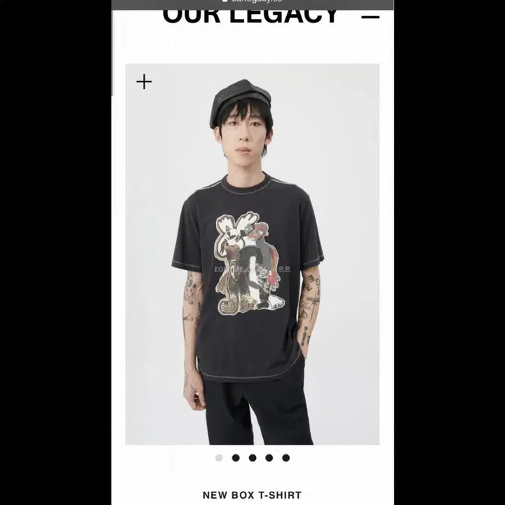 [BUNJANG] Our Legacy Snake Queen Print T-Shirt Women&