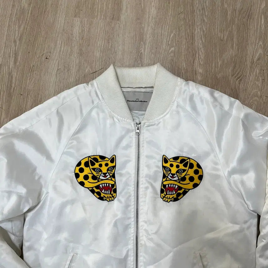 [BUNJANG] VIVASTUDIO x Tattooist WOO Tiger Embroidery Stadium Jacket L / 비바스튜디오 X 타투이스트 WOO 스카쟌 타이거 자수 스타디움 자켓 L