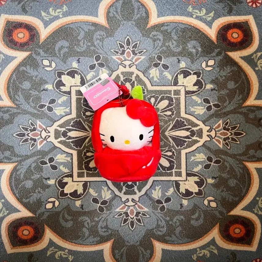 [BUNJANG] Sanrio Fruit House Bag Charm Set (Apple, Grape, Melon) New / 산리오 과일하우스 가방걸이 15_애플,그레이프,멜론 세트 새상품