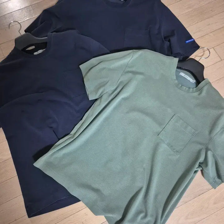 [SOLD OUT] ANDZ 앤드지 포켓반팔티 3장 네이비2그린1 XL