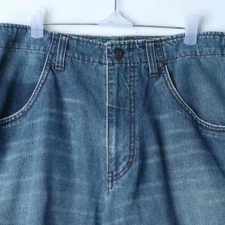[BUNJANG] Armani Denim Work Pants Shorts (L-XL) / (L-XL) 아르마니 반바지 팬츠 데님 청 워크 아메카지-256C