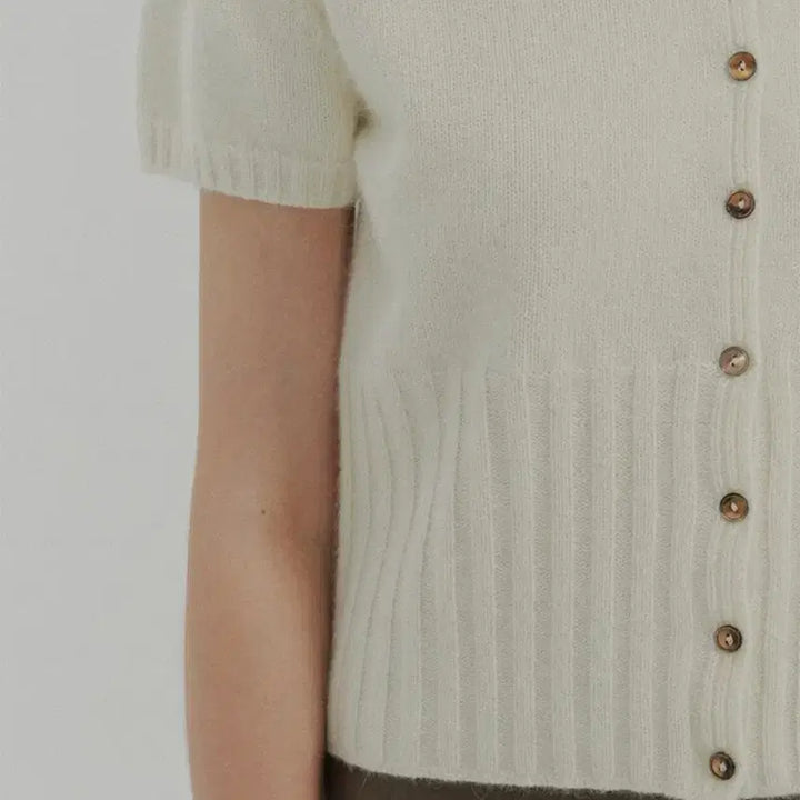 [BUNJANG] Lo61 Half Cardigan Ivory / Lo61 manon half cardigan (하프가디건 아이보리)