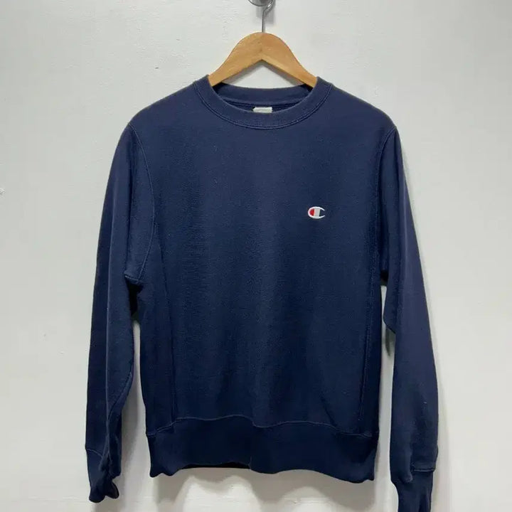 [BUNJANG] Champion Navy Sweatshirt M / 챔피온 네이비 맨투맨 티셔츠 M