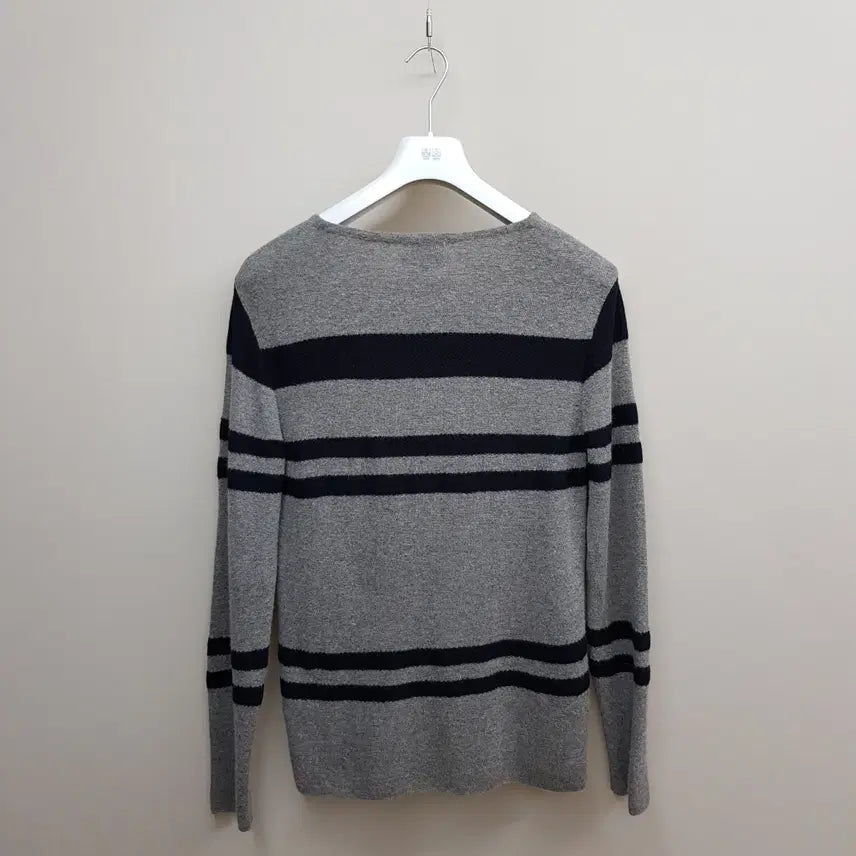 [BUNJANG] Solid Homme Striped Wool Knit Size 48 / 솔리드옴므 (SOLID HOMME)  스트라이프 울 니트 48사이즈