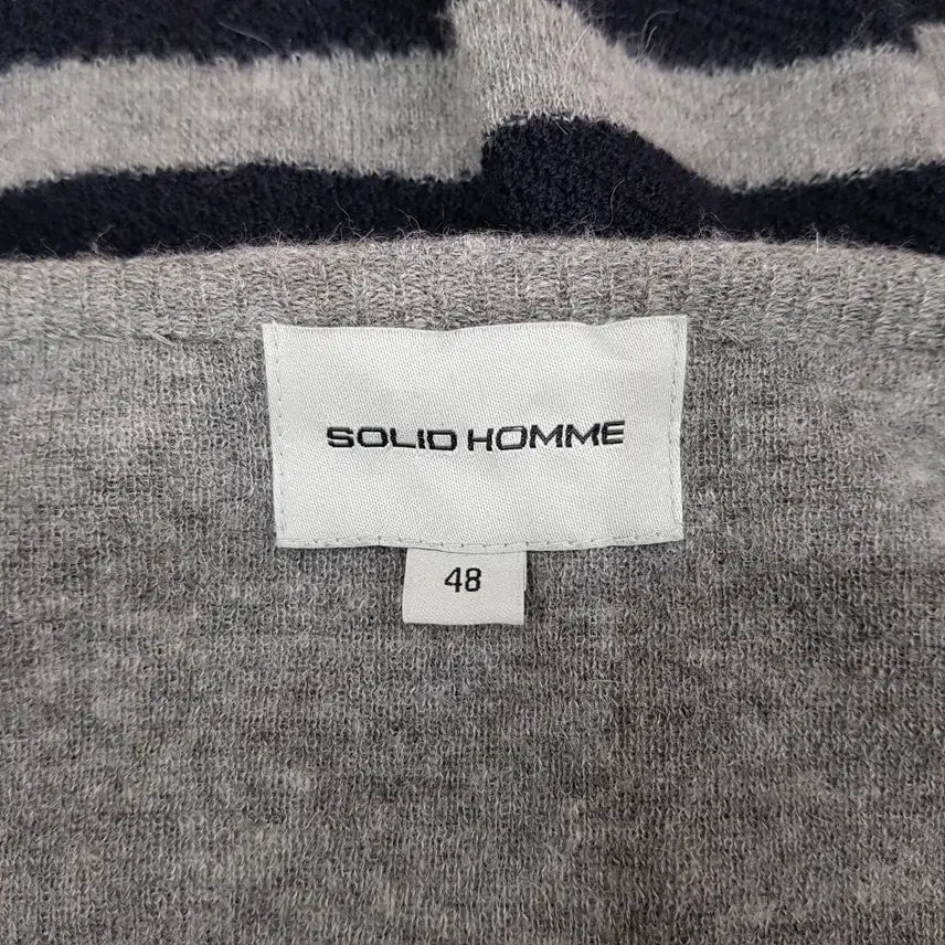 [BUNJANG] Solid Homme Striped Wool Knit Size 48 / 솔리드옴므 (SOLID HOMME)  스트라이프 울 니트 48사이즈