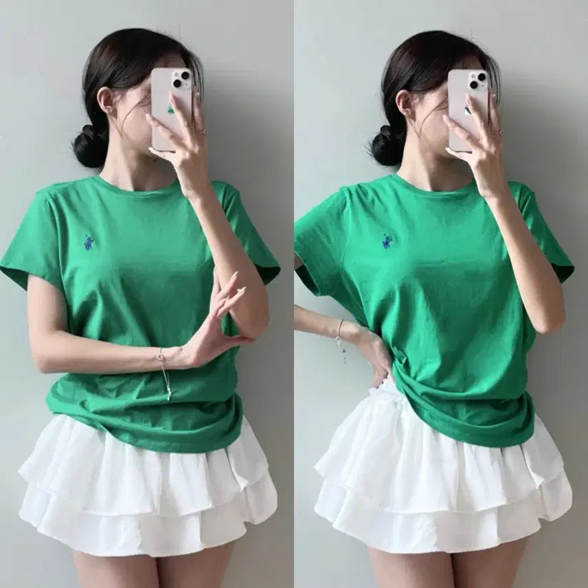 [BUNJANG] Polo Ralph Lauren Short Sleeve T-Shirt Green / 폴로 반팔티