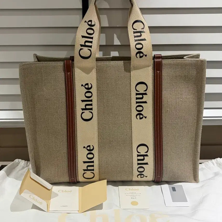 [BUNJANG] Chloé Woody Large Tote Bag / 끌로에 우디 토트백 라지 사이즈(정품)