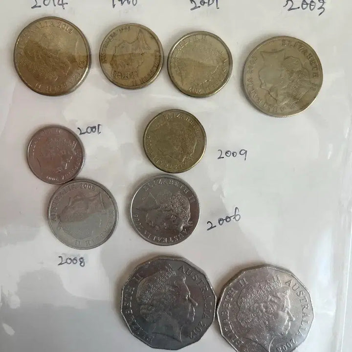 [BUNJANG] 61 Foreign Coins: USA, China, Philippines, Australia, Malaysia, Thailand / 해외동전 61개 미국 중국 필리핀 오스트레일리아 말레이시아 태국