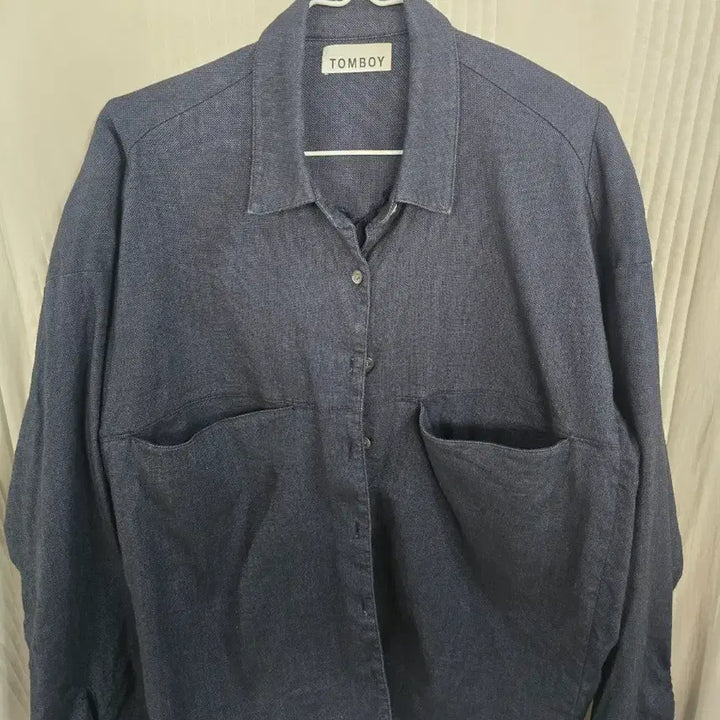 [BUNJANG] Tomboy Linen Shirt Jacket / 톰보이 린넨 셔츠형 자켓