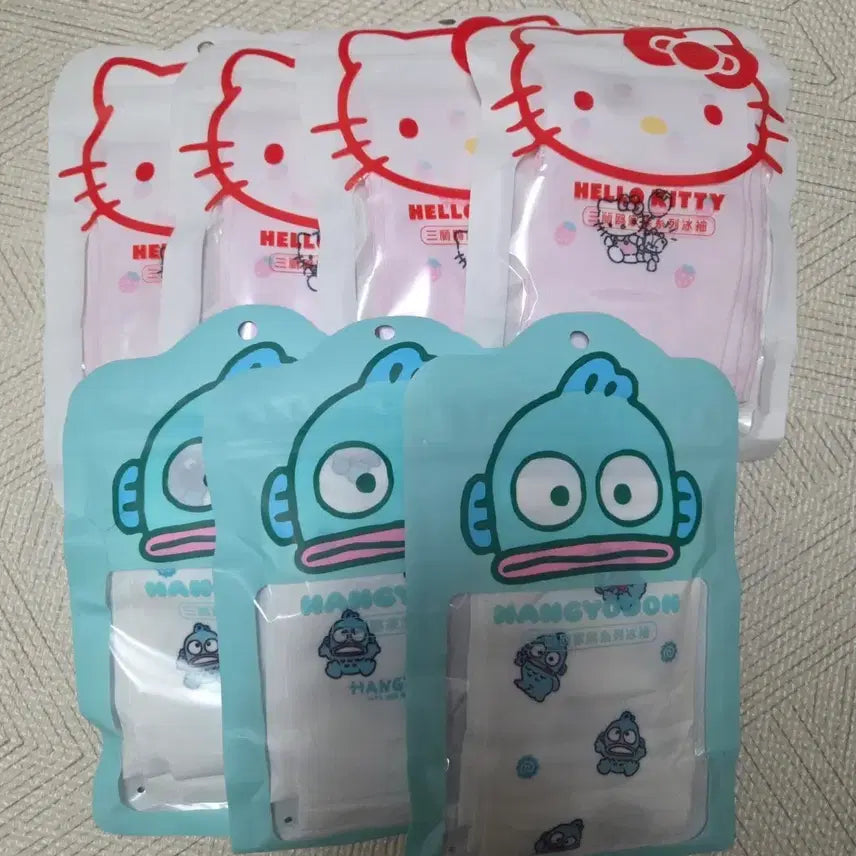 [BUNJANG] Sanrio Hello Kitty Hangyodon Cool Arm Sleeves (Set of 2) / 산리오 정품 쿨토시 헬로키티 한교동 새상품 2종