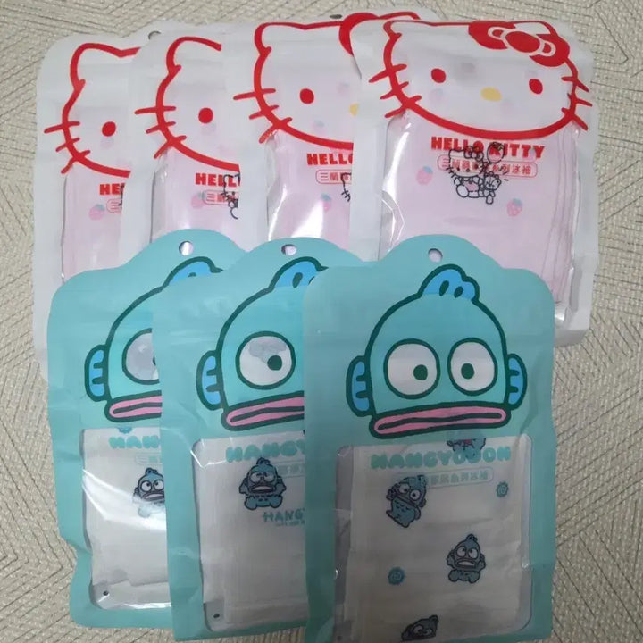 [BUNJANG] Sanrio Hello Kitty Hangyodon Cool Arm Sleeves (Set of 2) / 산리오 정품 쿨토시 헬로키티 한교동 새상품 2종
