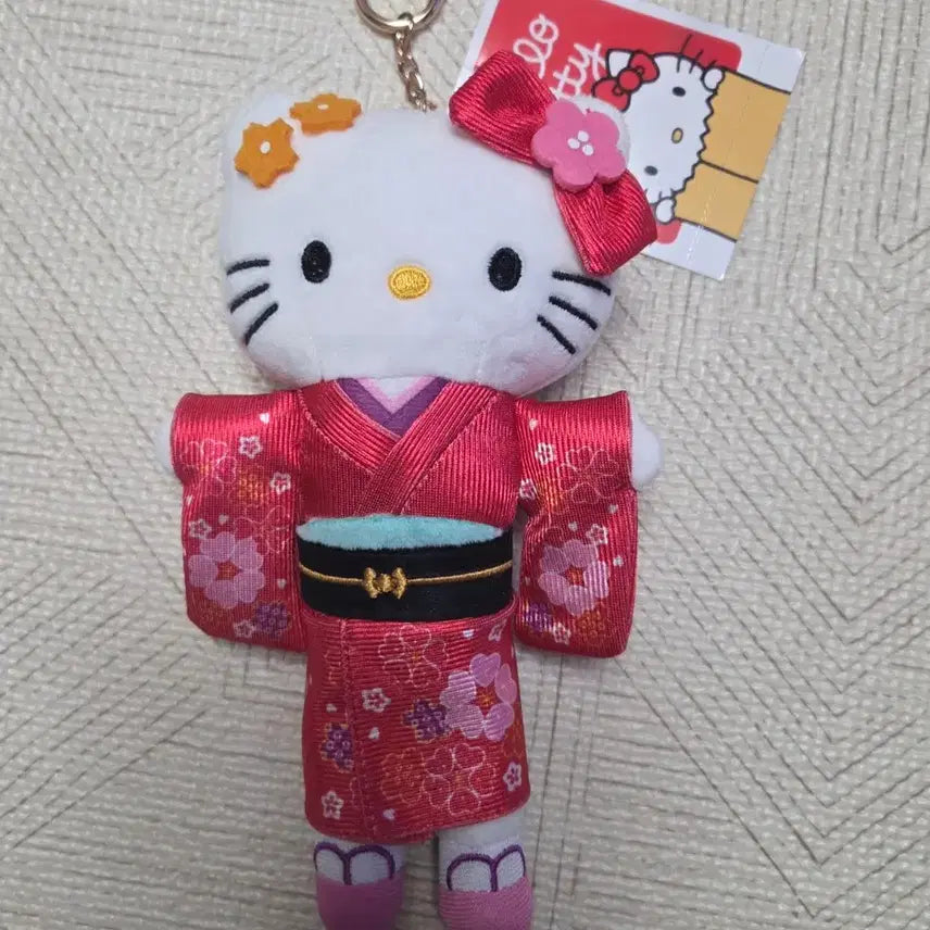 [SOLD OUT] 기모노 헬로키티 롱다리 인형키링 새상품
