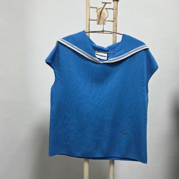 [BUNJANG] Karl Lagerfeld Kara Neck Summer Knit / 칼라거펠트  카라넥 여름니트