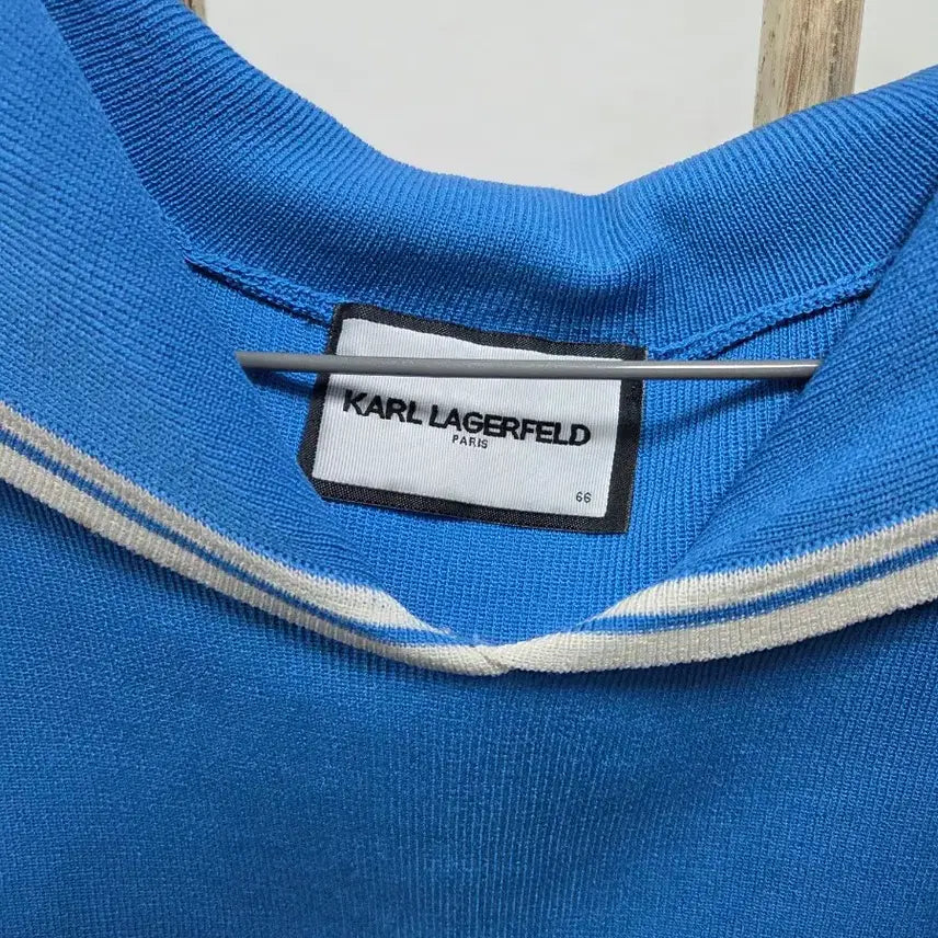 [BUNJANG] Karl Lagerfeld Kara Neck Summer Knit / 칼라거펠트  카라넥 여름니트