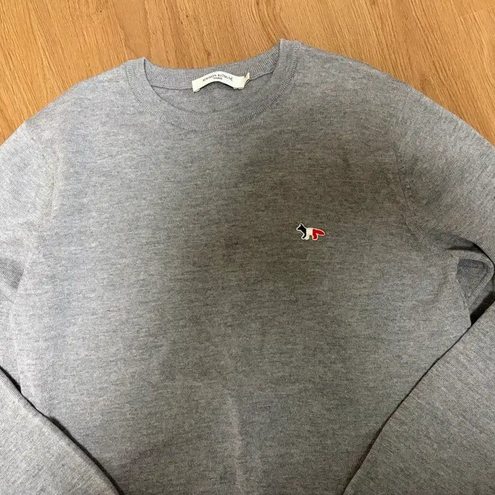 [BUNJANG] Maison Kitsuné Fox Patch Knit Sweater (L) / 메종키츠네 니트 L