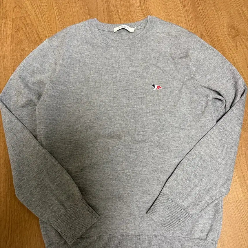 [BUNJANG] Maison Kitsuné Fox Patch Knit Sweater (L) / 메종키츠네 니트 L