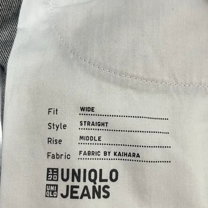 [BUNJANG] Uniqlo Wide Baggy Jeans 69 Navy / [71(28)] 유니클로 와이드 배기 진 69 NAVY