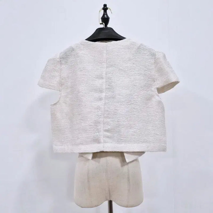 [BUNJANG] VIRKIN Birkin Short Sleeve Cropped Jacket / VIRKIN 버킨 반팔 크롭 자켓