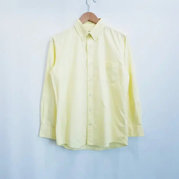 [BUNJANG] Vintage Solid Long Sleeve Shirt - Men&
