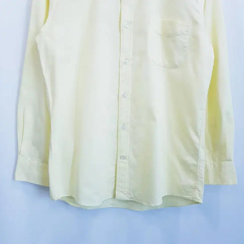 [BUNJANG] Vintage Solid Long Sleeve Shirt - Men&
